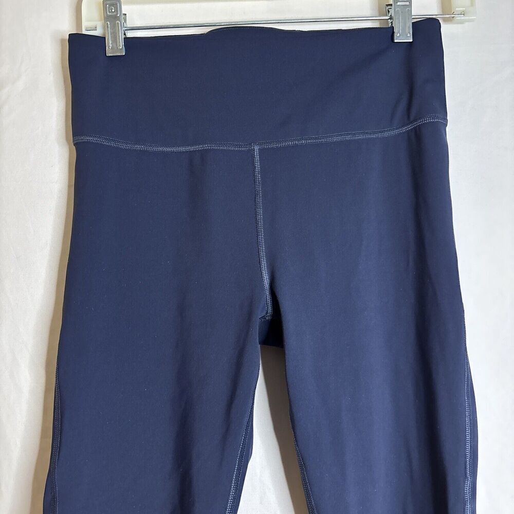 Athleta Ultimate Stash Pocket 7/8 Tight Navy Blue Size Small Stretch Active - Picture 2 of 12
